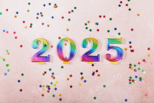 Preview: Holiday sparkling background Happy New Year 2024