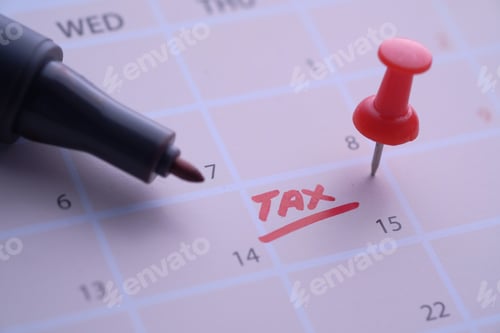 Preview: Dont forget to mark important tax deadlines on your calendar with a pushpin and a marker