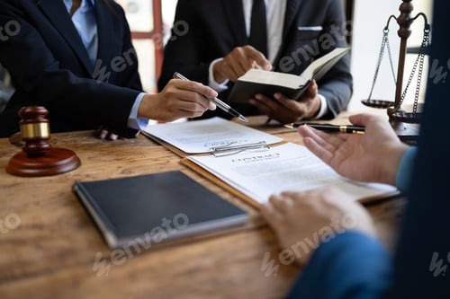 Preview: Meeting with the legal team to discuss the agreement together.