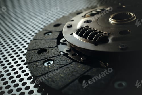 Preview: Car clutch on a metal surface