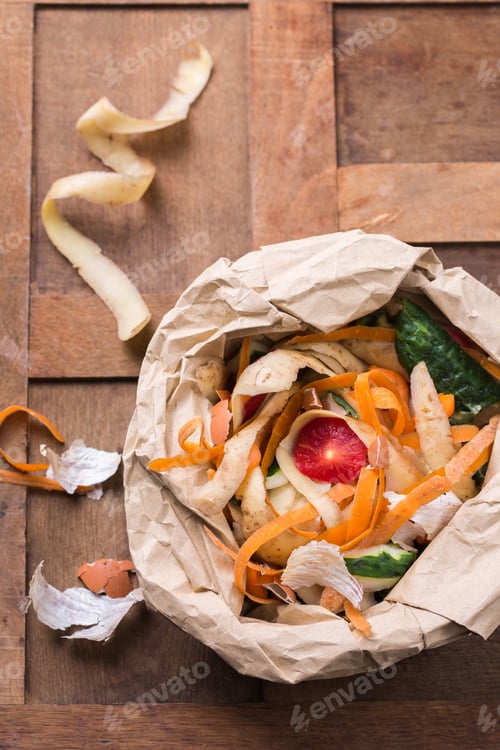 Preview: Kitchen leftovers for recycling and composting, garbage sorting, zero waste