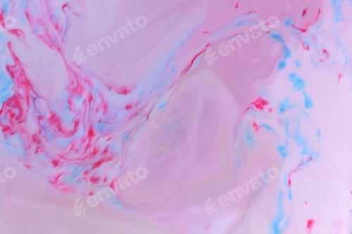 Preview: Abstract Multicolored Background With Paints On Liquid, Multicolored Stains On Milk, Cosmic
