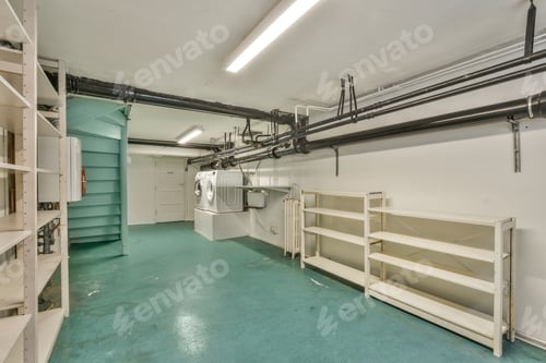 Preview: Clean Laundry Room with Appliances and Storage