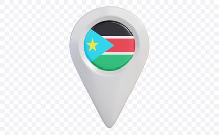 Preview: South Sudan Location Pin