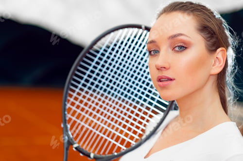 Preview: Portrait of a woman professional tennis player