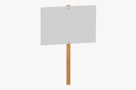 Preview: Blank Protest Sign