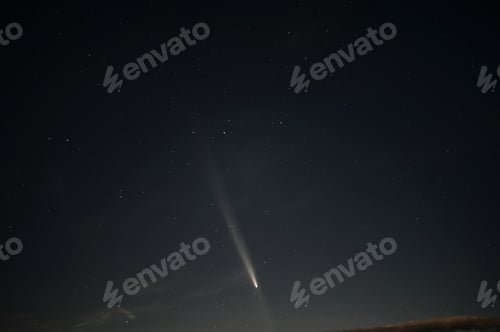 Preview: Comet A3 (Tsuchinshan-ATLAS) in the night sky October 2024 with an anti-tail