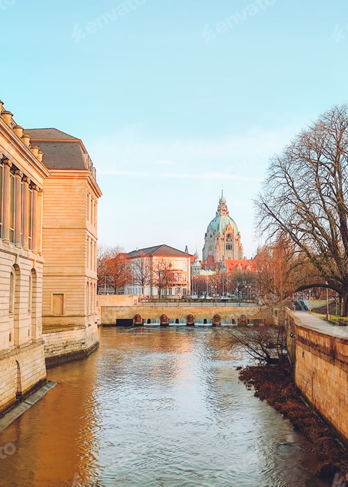 Preview: The Parliament of Lower Saxony and the New Town Hall of Hannover, Germany