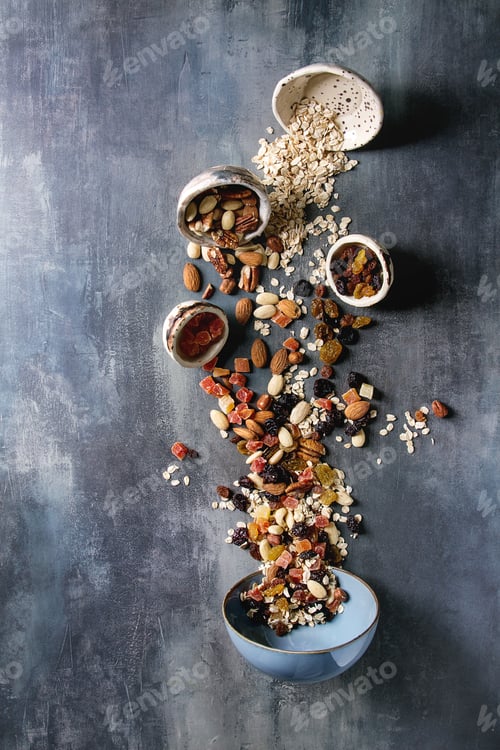 Preview: Variety of dried fruits and nuts