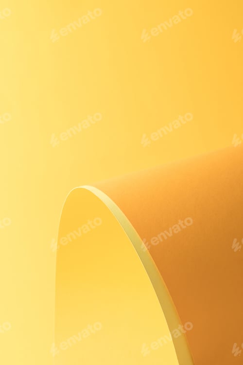 Preview: close-up view of beautiful bright yellow abstract paper background