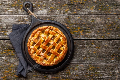 Preview: Delicious Apple Pie with Fresh Red Apples