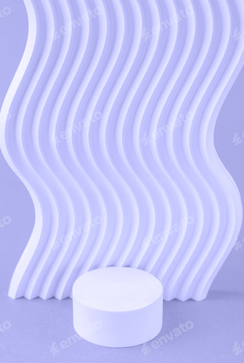 Preview: podium for the presentation of products and cosmetics