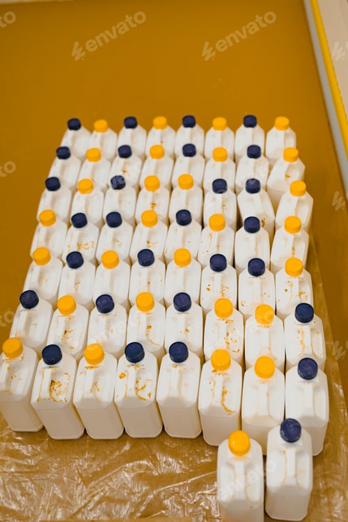 Preview: White plastic drum for transporting chemicals compositions