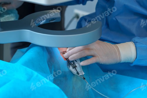 Preview: Surgeon Operating Laser for Precise Eye Surgery Procedure