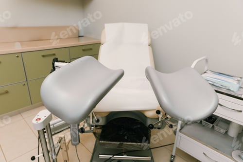 Preview: Gynecological chair in medical examination room