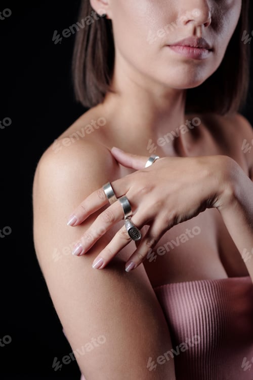 Preview: Woman Showcasing Rings in an Editorial Portrait