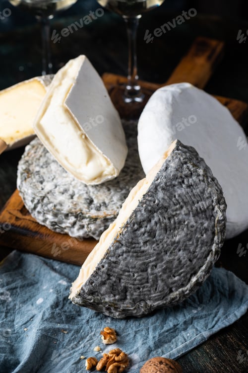 Preview: Assorted cheese. Various type of cheese.