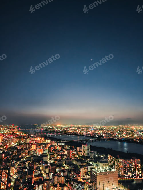 Preview: Nocturnal Cityscape Of The City Of Tokyo