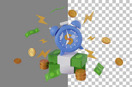 Preview: Time Is Money 3D Icon