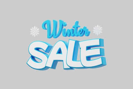 Preview: Winter sale promotion signage