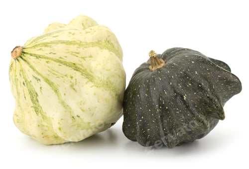 Preview: Decorative pumpkins collection isolated on white background