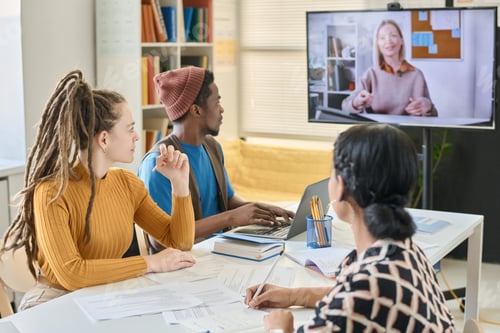 Preview: Students learning English with native speaker