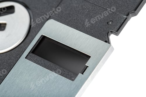 Preview: Details of a cassette tape showcasing the metal and plastic design in close view