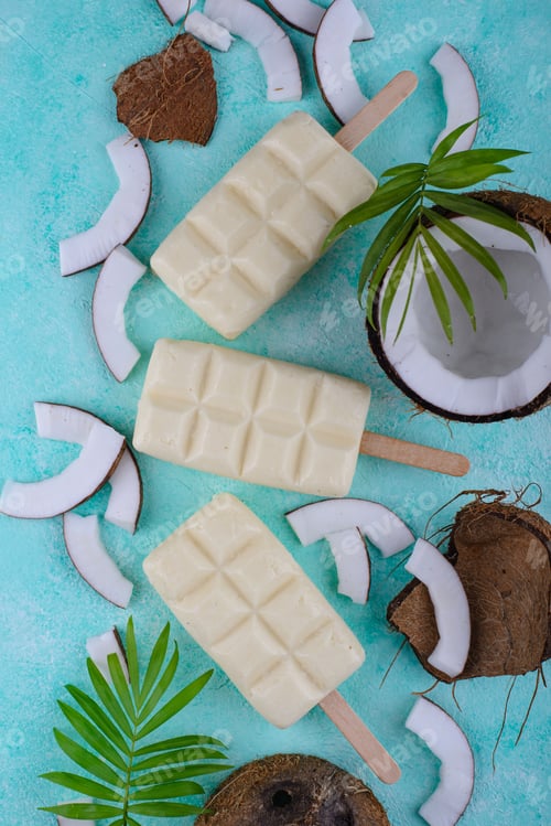Preview: Healthy coconut ice cream popsicles
