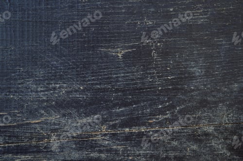 Preview: Dark wooden background with scratched paint and wood cracks