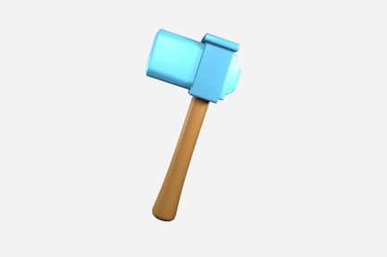 Preview: Hammer 3D illustration