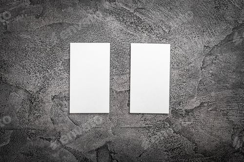 Preview: Set of white business cards