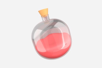 Preview: Health Potion Bottle 3D Illustration