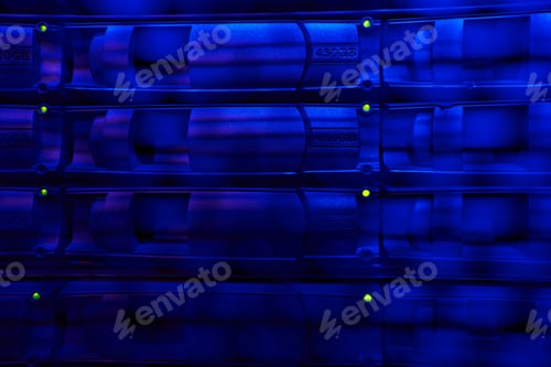 Preview: Computer racks with storage information in data center