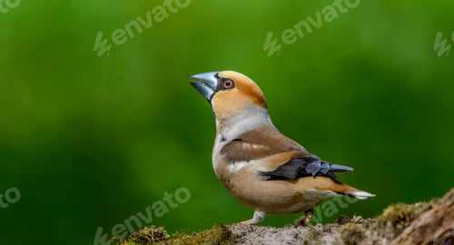 Preview: Hawfinch Sitting on a Branch