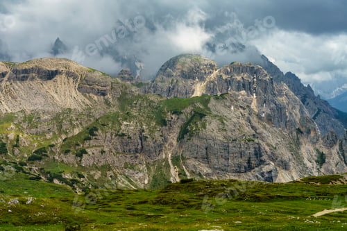 Preview: The road to Tre Cime di Lavaredo, Dolomites, at summer