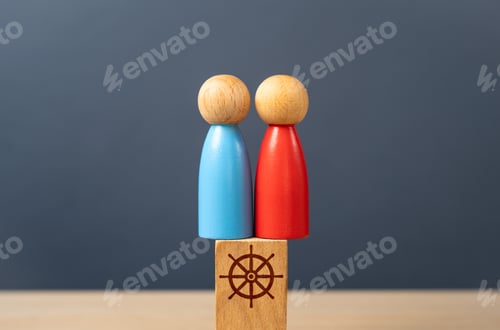Preview: Two leaders share a leadership position. Subordinate power.