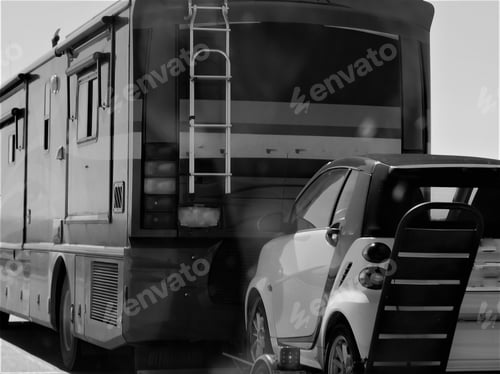 Preview: Travelling On The Road in a BIG Motorhome Towing a little Car for Local Transportation!