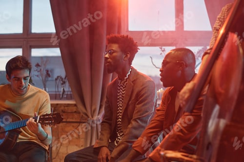 Preview: People playing the music together