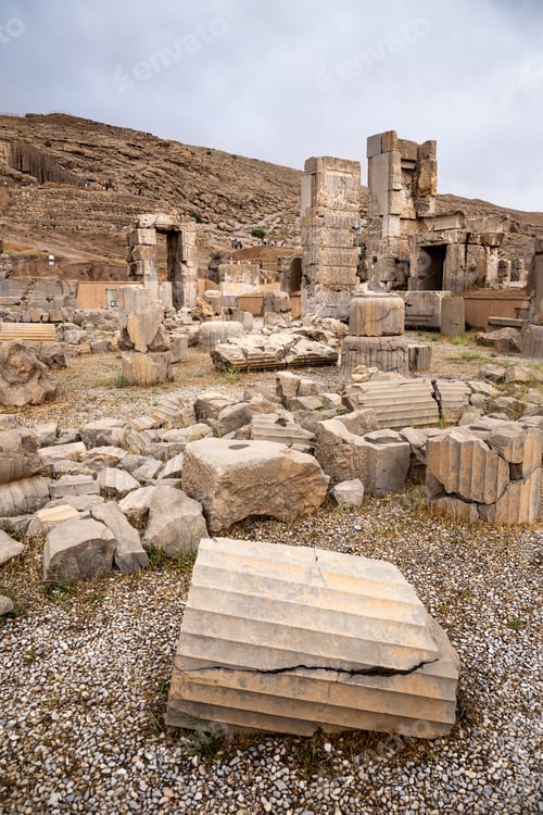 Preview: Scenic view of the ancient ruins of Persepolis, Iran.