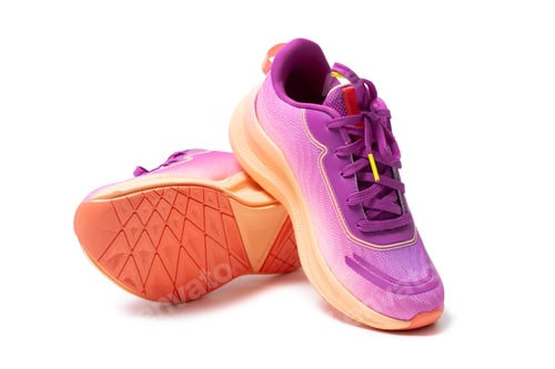 Preview: Pair of sport shoes for running on white background