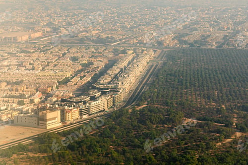 Preview: Aerial view of Dubai city suburb