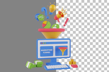 Preview: Marketing Funnel 3D Icon