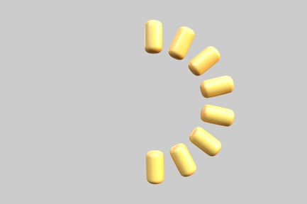 Vorschau: Kreisförmige Anordnung gelber zylindrischer Objekte