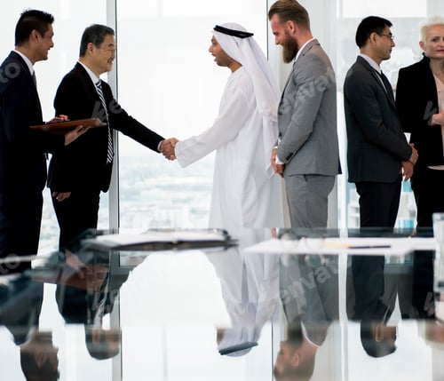 Preview: Business Partners Introductionary Handshake Bow