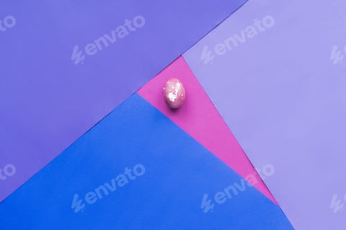Preview: Painted egg on background in purple tones