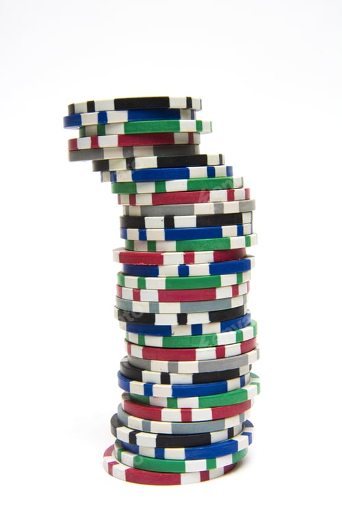 Preview: Closeup shot of gambling chip, France