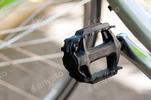 Preview: Bicycle Parts. Selective focus close-up