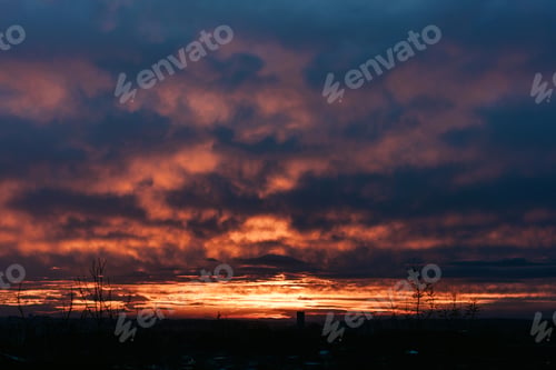 Preview: Sunset sky background.