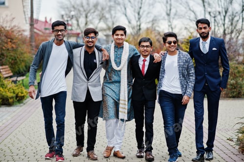 Preview: Group of south asian indian man