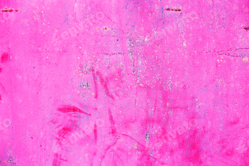 Preview: Rusty pink metal abstract background. Texture of an old plate with dripping stained cracked paint